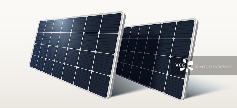 太阳能电池板 太阳能 太阳能电池 3D孤立图像图片素材