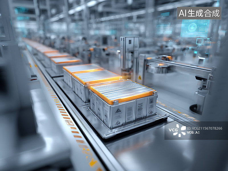 【AI数字艺术】新能源汽车电池科技概念图片素材
