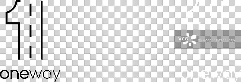 独特现代的一维标志设计图片素材