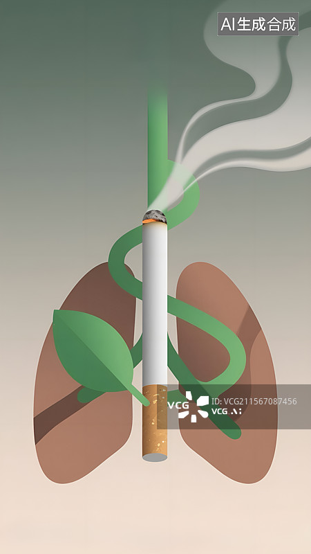 【AI数字艺术】世界无烟日禁烟宣传海报图片素材