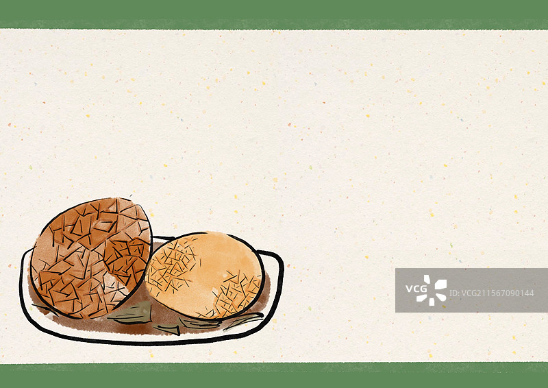 水墨风端午美食插画-茶叶蛋图片素材