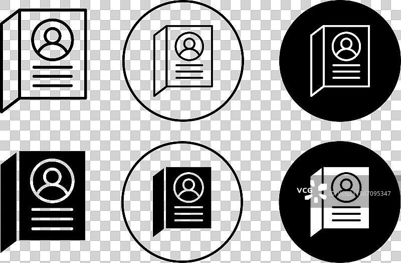 场景图标集合，细线轮廓设计图片素材