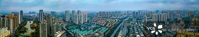 来宾市 兴宾区 盘古大道 平西村 城市 航拍图片素材