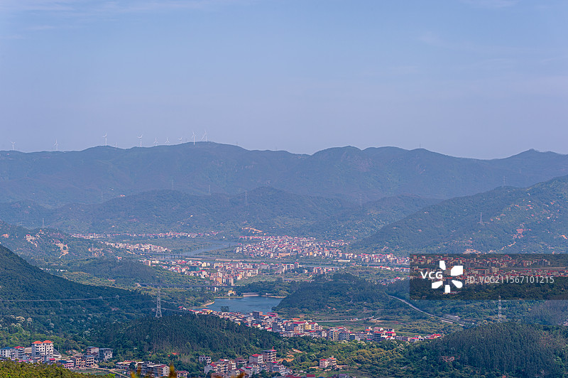 仙游县盖尾镇与木兰溪图片素材