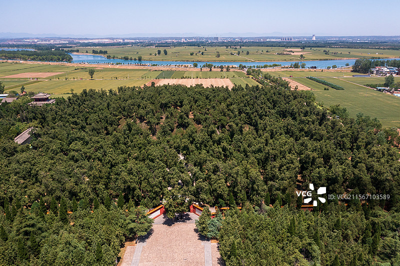 河南 洛阳 孟津 汉光武帝刘秀墓图片素材