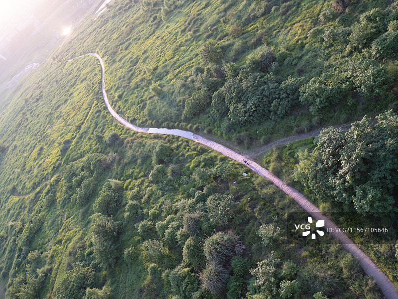 高视角重庆长江生态环境珊瑚坝图片素材