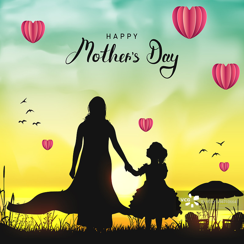母亲节快乐创意社交媒体帖子图片素材