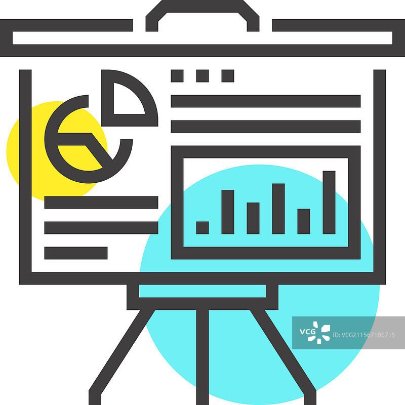 演示扁平线条网页图标概念图片素材