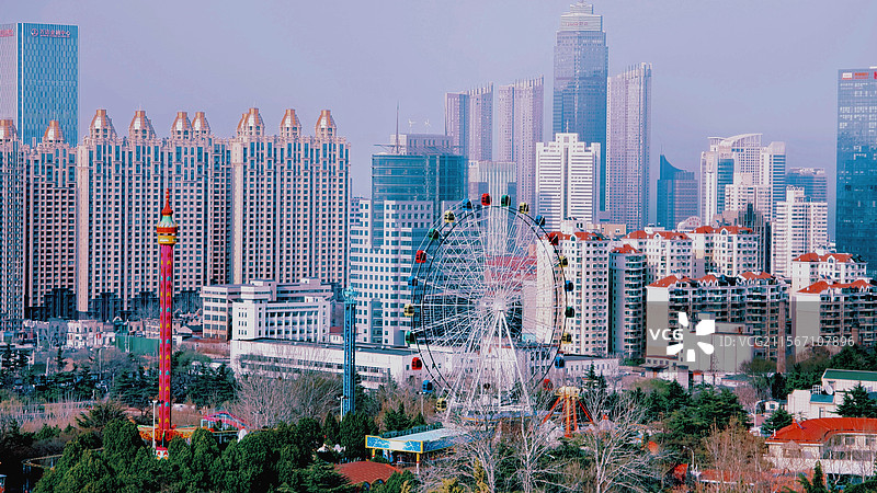 烟台南山公园图片素材