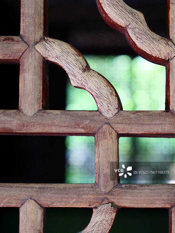 天一阁木花窗图片素材
