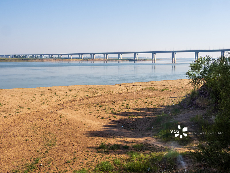 河南省 孟州黄河大桥 黄河 风景图片素材