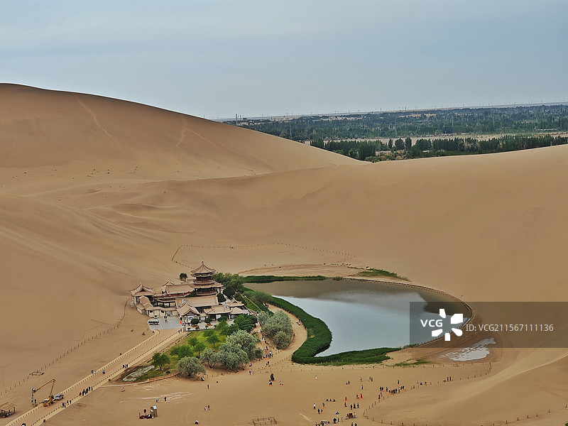 月牙泉图片素材