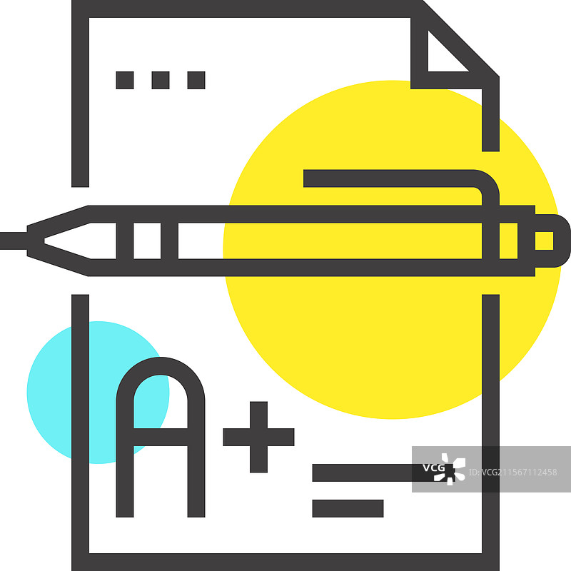最佳等级平面线条网页图标概念图片素材