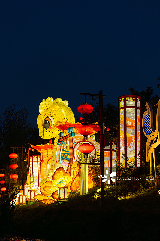 南京，夜游秦淮河图片素材