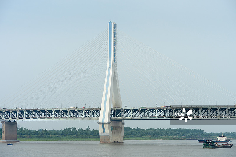 武汉天兴洲长江大桥图片素材