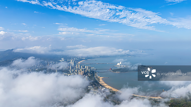 珠海情侣路沿岸风景图片素材