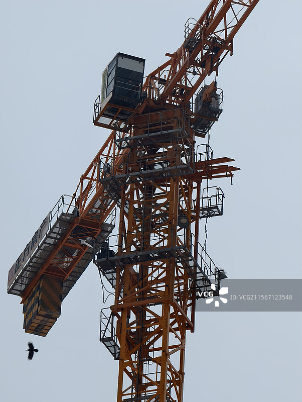 工地上的吊塔特写图片素材
