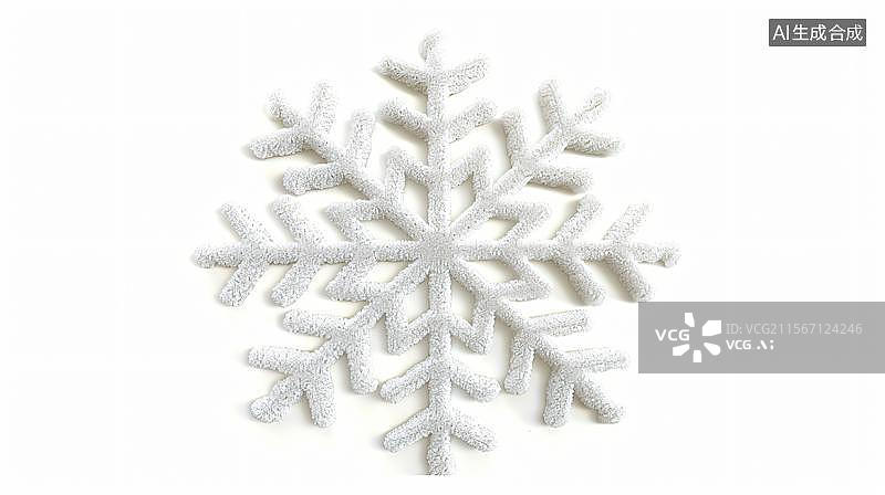 【AI数字艺术】晶莹剔透的雪花图片素材