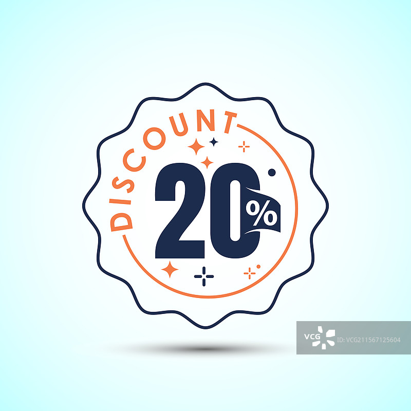 20%折扣促销标签销售优惠标志图片素材