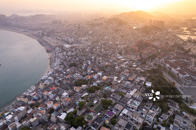 东山岛的日落时分图片素材