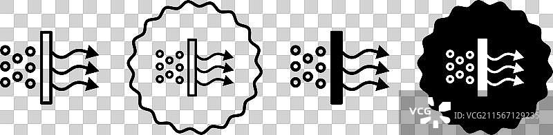空气过滤图标符号集合图片素材