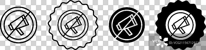 假新闻图标符号集合图片素材