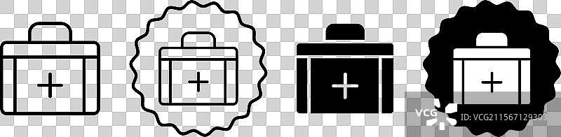 急救箱图标符号集合图片素材