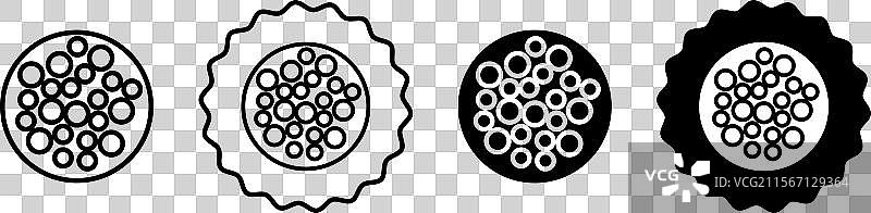 高密度图标符号集合图片素材