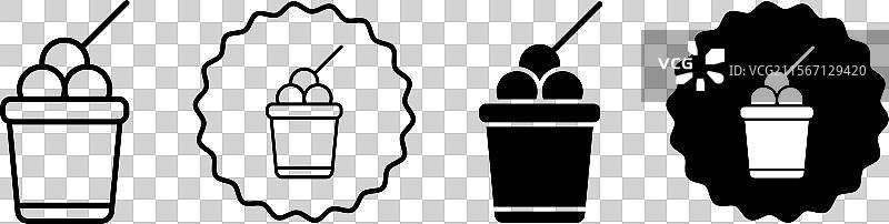 冰淇淋图标符号集合图片素材