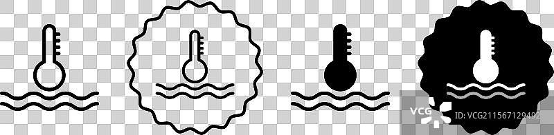 液体温度图标标志集图片素材