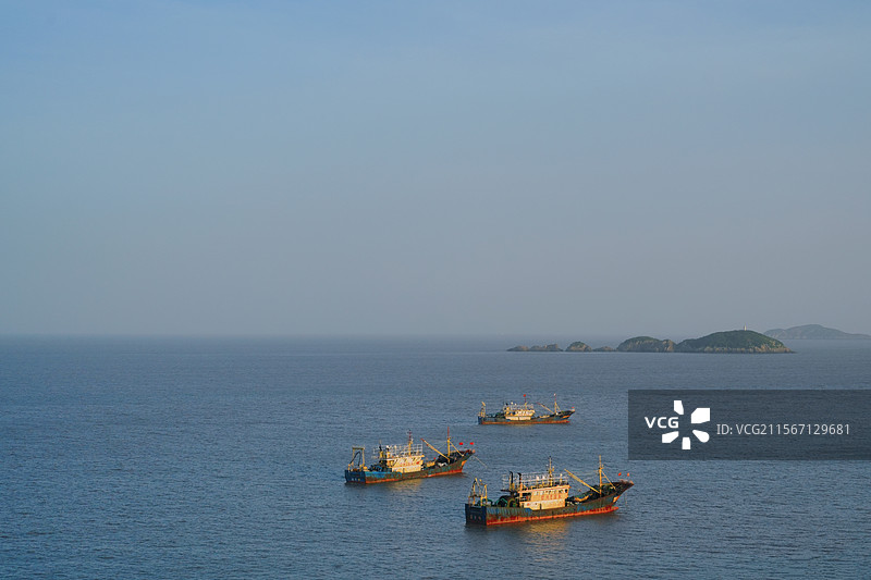 台州 大海 渔船图片素材