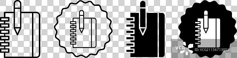 笔记本图标符号集合图片素材