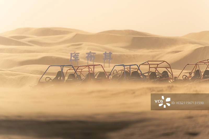 库布其沙漠图片素材