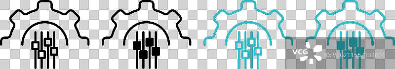 大规模定制图标标志集图片素材