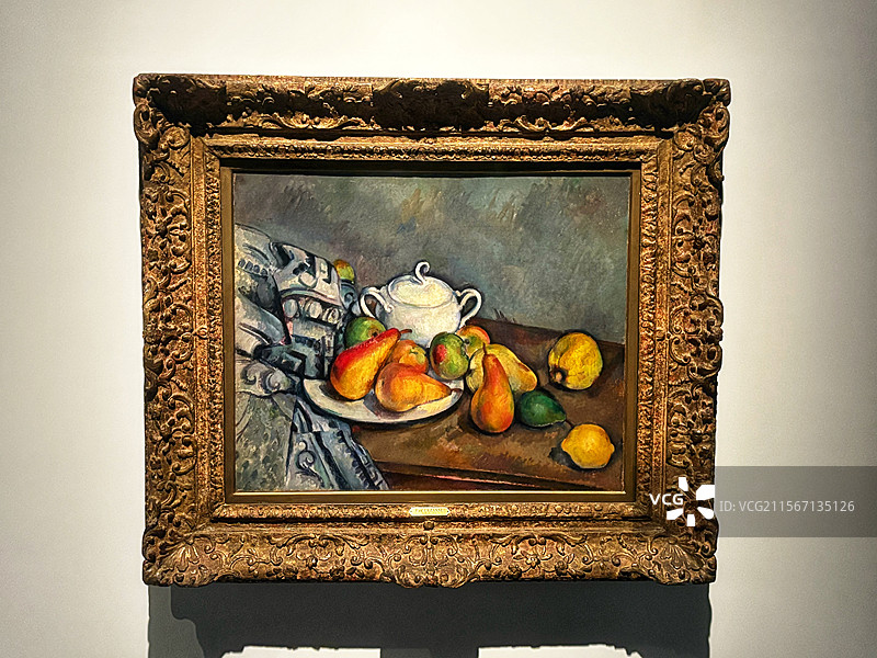 上海博物馆国际借展（后印象派经典）—日本pola美术馆藏保罗·塞尚油画系列/静物·风景·人物图片素材