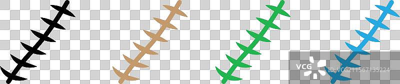 伤疤图标标志集图片素材