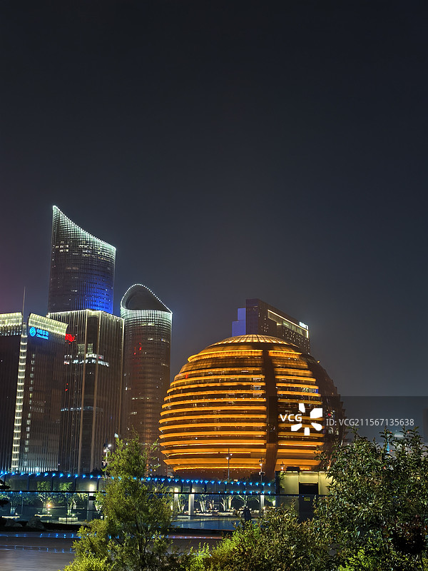 杭州城市之光图片素材