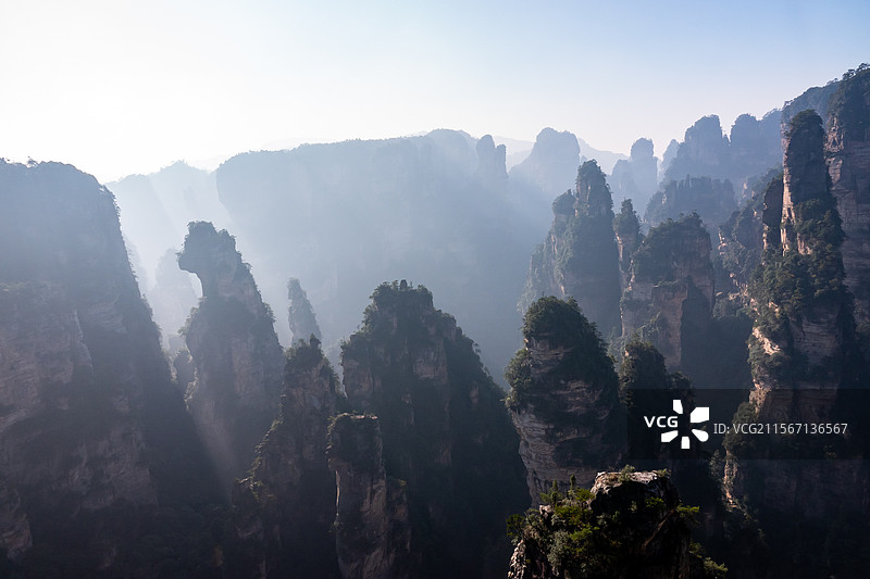 张家界迷魂台风景图片素材