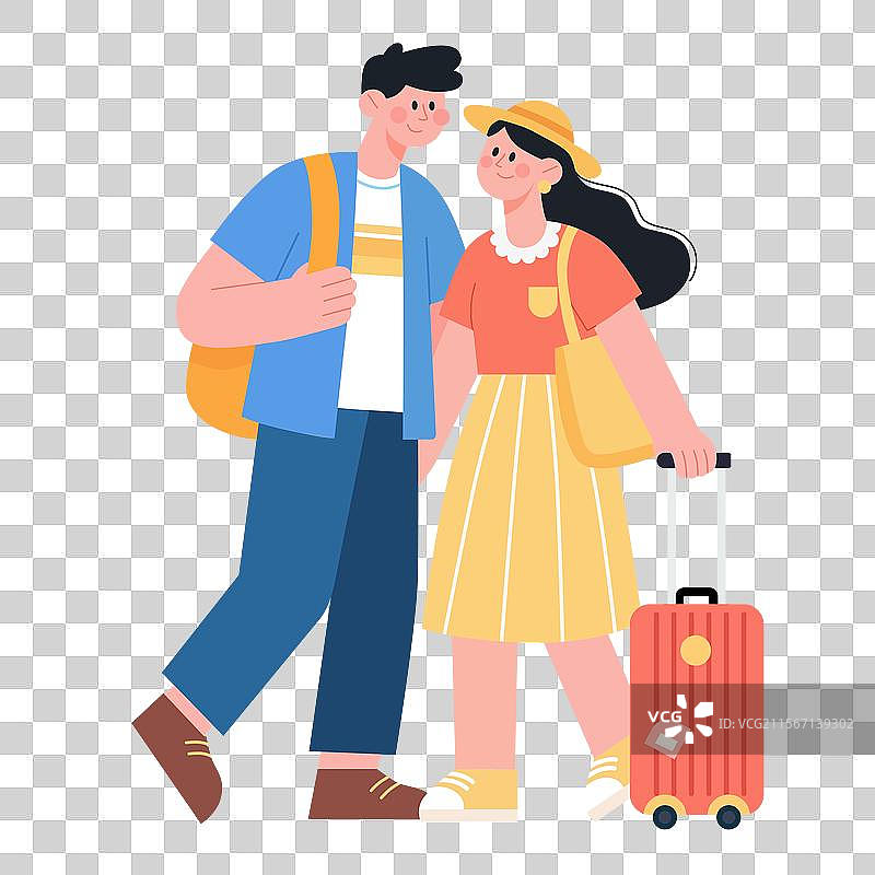 情侣外出旅游图片素材