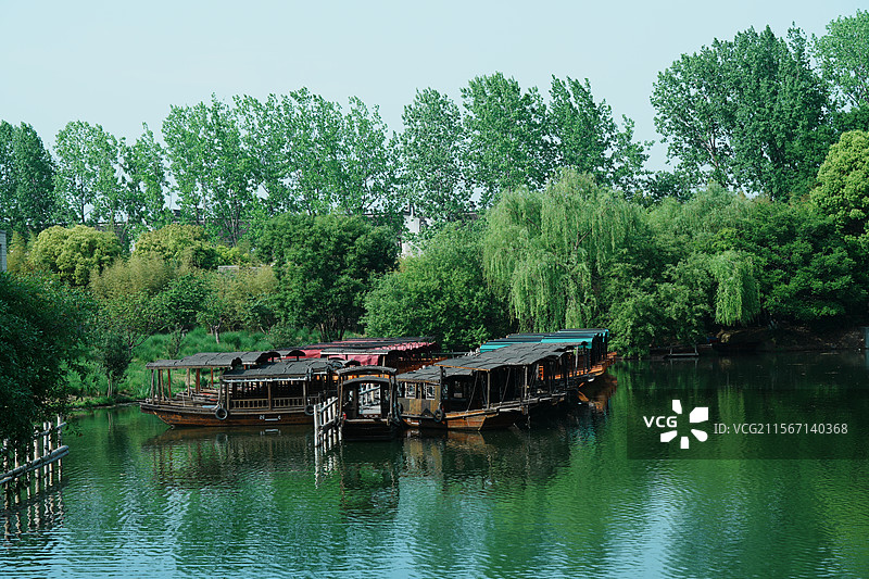 浙江，乌镇，江南水乡，西栅景区图片素材