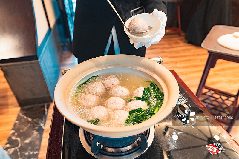 扬州早茶扬州狮子头图片素材