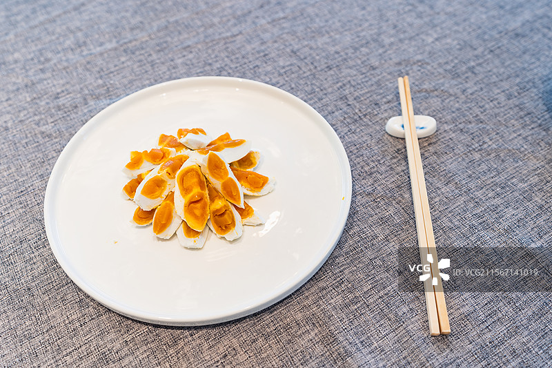 扬州早茶高邮咸鸭蛋图片素材