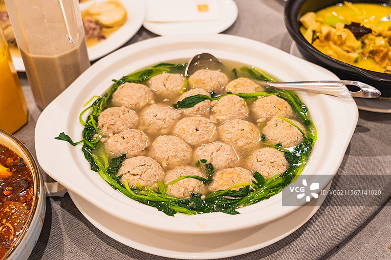 扬州早茶扬州狮子头图片素材