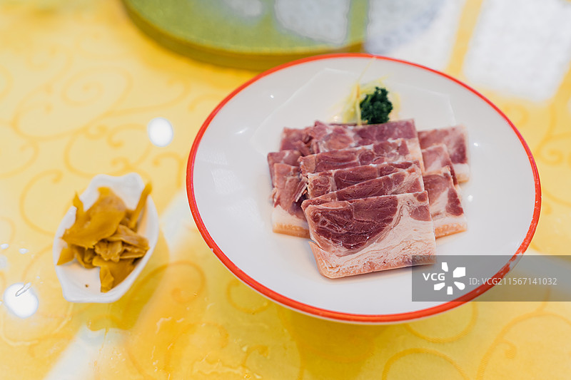 扬州早茶水晶肴肉图片素材