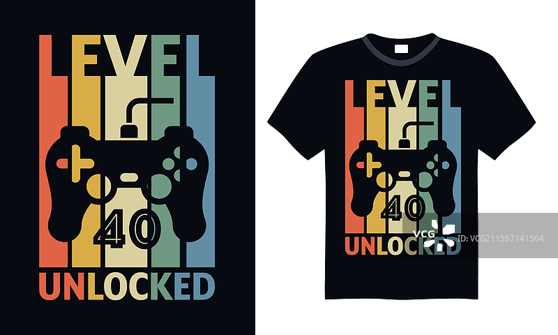 视频游戏玩家T恤设计图片素材