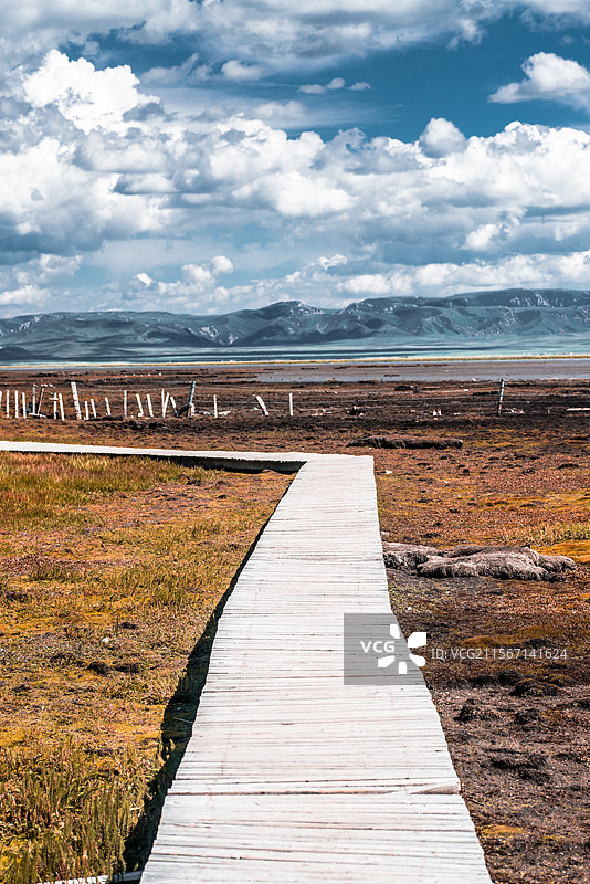 甘南尕海湖图片素材