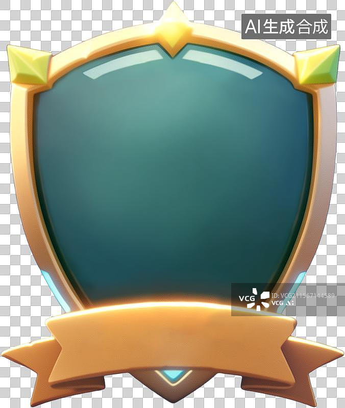 【AI数字艺术】盾牌徽章背景图片素材