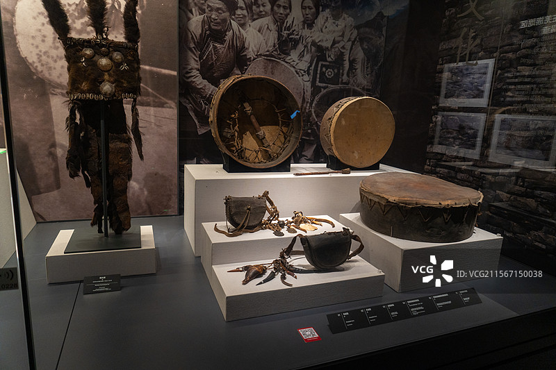 四川大学博物馆 少数民族 羌族 东巴文字 乐器图片素材