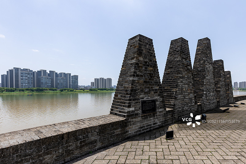 常德市地标景点笔架城图片素材