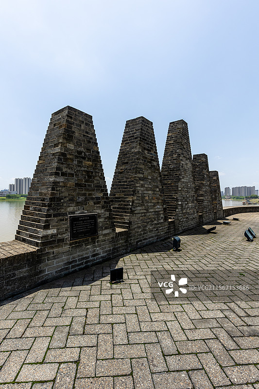 常德市地标景点笔架城图片素材